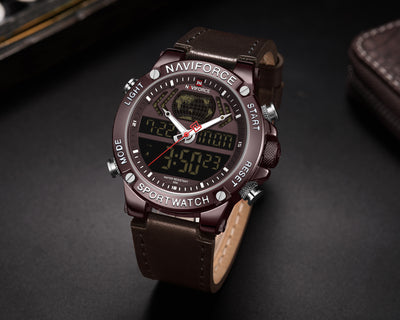 Reloj de Doble Pantalla con Esfera Grande - Cuarzo Electrónico - Image 13
