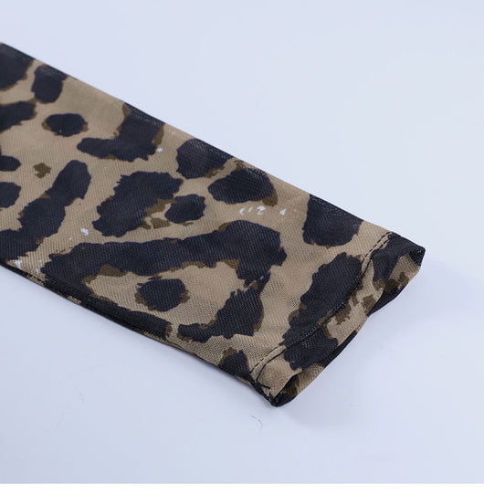 Blusa Estampado Leopardo Vintage de Una Pieza - Image 27
