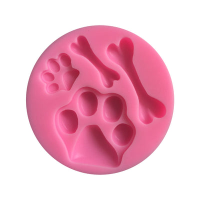Molde de Silicona para Fondant - Diseños de Oso, Hueso y Patita de Perro - Image 6
