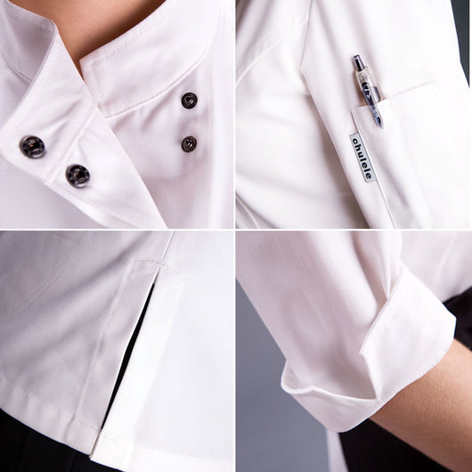 Uniforme de Chef Profesional para Mujer en Cocina de Hotel - Image 21