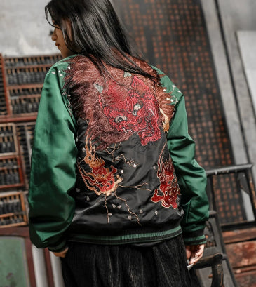 Chaqueta Reversible Yokosuka Bordada para Hombre - Estilo Versátil - Image 7