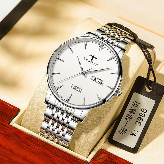 Reloj Mecánico Automático Resistente al Agua con Diseño Hueco