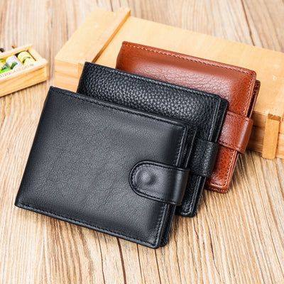 Billetera de Cuero para Hombre en Piel de Res Premium con Monedero - Image 3