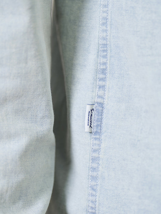 Camisa Vaquera Vintage con Bordado en Pecho para Hombre - Image 10