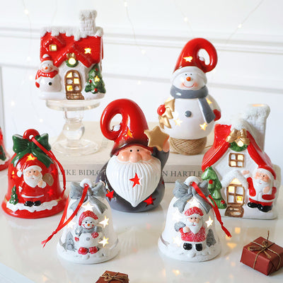 Adorno Navideño Luminoso Campana - Decoración Colgante con Luz Ambiental