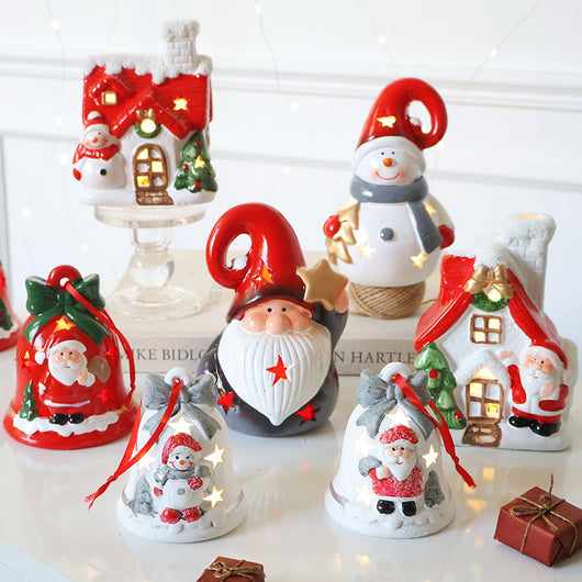 Adorno Navideño Luminoso Campana - Decoración Colgante con Luz Ambiental