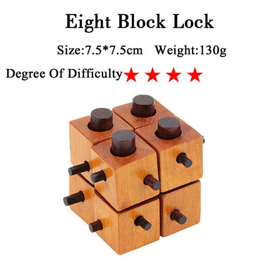 Puzzle de Bloqueo Kongming - Juguete Educativo de Bambú - Image 82