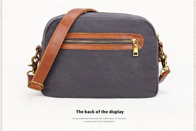 Bolsa Retro de Lona con Bloques de Color y Correa Cruzada - Image 15