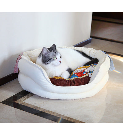 Nido de Descanso Profundo para Gatos - Colección Invierno