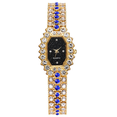 Reloj de Dama Diamantes Esmeralda Diseño Estelar - Image 5