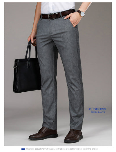 Pantalones Vaqueros Tencel Rectos Hombre Verano Cintura Alta Talla Grande - Image 8