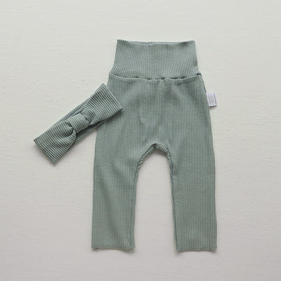 Leggings de Cintura Alta para Niñas - Colores Sólidos - Image 22