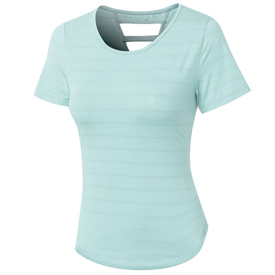 Ropa Yoga Suelta para Mujer con Mangas Cortas - Image 17