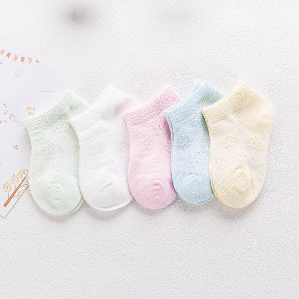 Calcetines Cortos de Malla Transpirable para Bebé - Primavera y Otoño