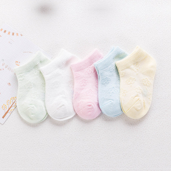 Calcetines Cortos de Malla Transpirable para Bebé - Primavera y Otoño
