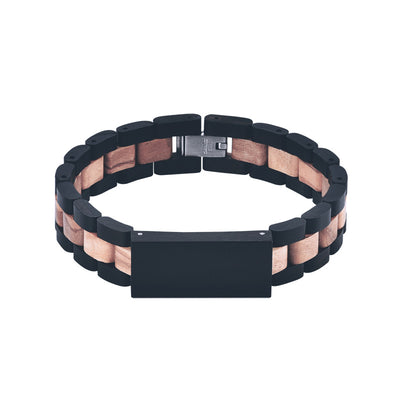 Pulsera de Madera Ébano, Sándalo Rojo y Cebra - Image 7