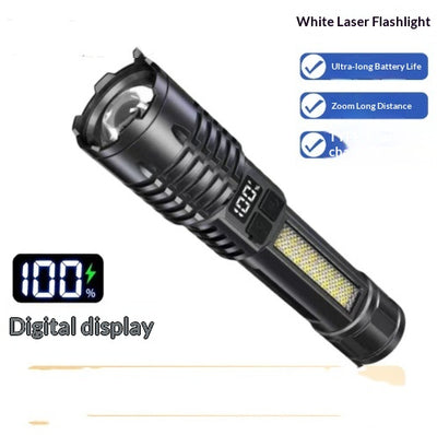 Linterna Táctica de Potencia Zoom Telescópico con Pantalla Digital - Image 10