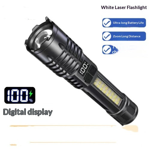 Linterna Táctica de Potencia Zoom Telescópico con Pantalla Digital - Image 10