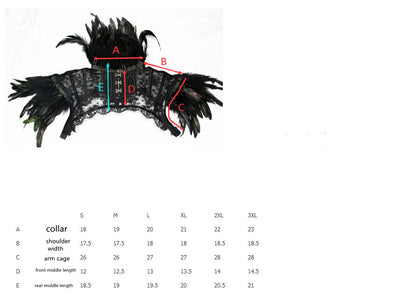 Capa de Encaje con Plumas para Cosplay y Disfraz - Image 6