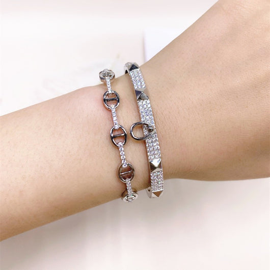 Pulsera Doble Personalizada Salvaje Dama Cerdo