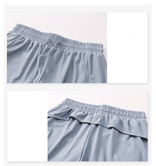 Shorts Deportivos Falsa Dos Piezas con Bolsillos para Mujer - Image 16