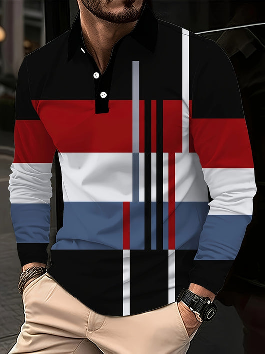Camisa Casual Slim Fit con Estampado 3D y Cuello Solapa - Image 11