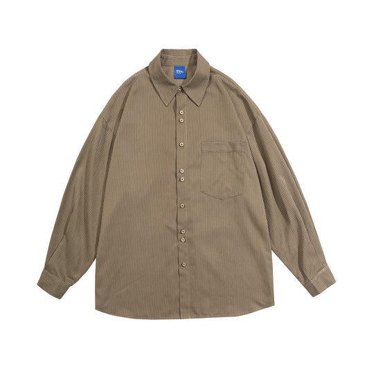 Camisa Suelta de Rayas Verticales para Hombre - Versátil y Cómoda - Image 15