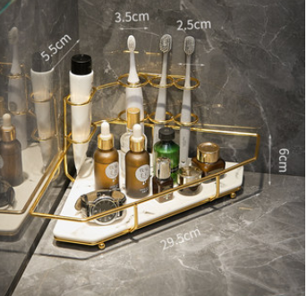 Organizador de Baño con Luz LED - Repisa Múltiple para Cepillo Eléctrico, Enjuague y Accesorios - Image 10