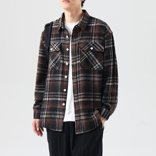 Camisa de Cuadros Manga Larga para Hombre - Image 11