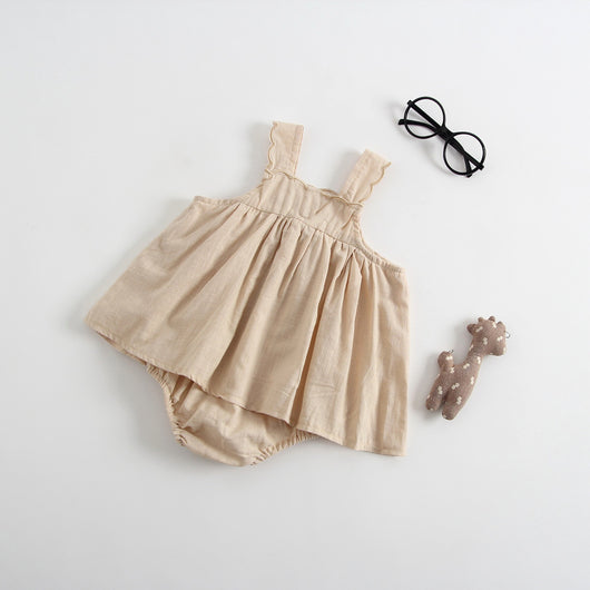 Vestido Enterizo Princesa con Tirantes para Bebé - Image 5