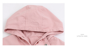 Chaqueta Cortavientos con Capucha para Niñas - Primavera y Otoño - Image 19