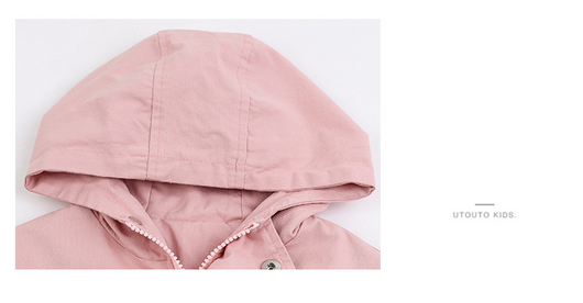 Chaqueta Cortavientos con Capucha para Niñas - Primavera y Otoño - Image 19