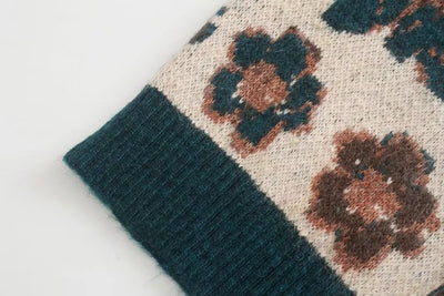 Cardigan Tejido Jacquard Vintage Largo - Suéter Elegante de Punto - Image 12
