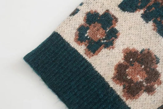 Cardigan Tejido Jacquard Vintage Largo - Suéter Elegante de Punto - Image 12
