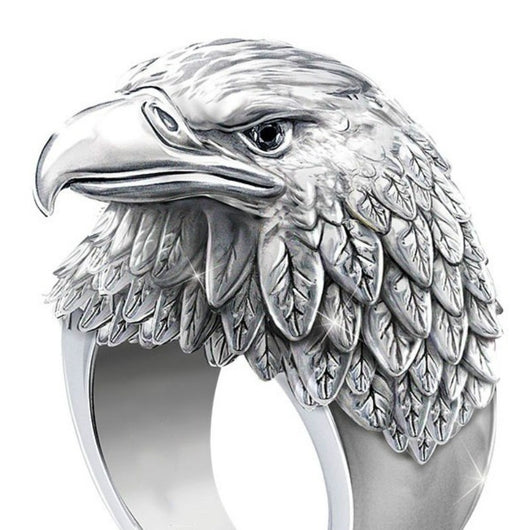 Anillo de Águila Vikingo 3D con Efecto Estereoscópico en Aleación - Image 8