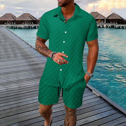 Camisa Casual de Fibra Química - Traje Versátil para Hombre - Image 9