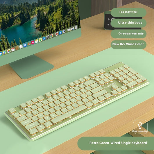 Kit Teclado y Ratón Inalámbrico Mecánico Bluetooth - Diseño Elegante para Oficina - Image 6
