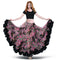 Falda Bohemia Danza del Vientre 360° con Flores - Estilo Temperamental