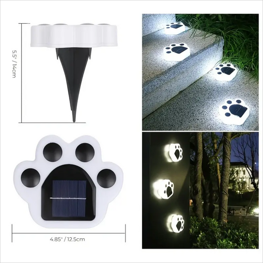 Luces Solares de Jardín con Diseño de Patitas - Decoración LED Impermeable para Exteriores - Image 13