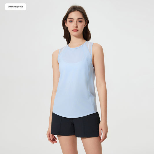 Musculosa Deportiva Transpirable con Diseño Calado