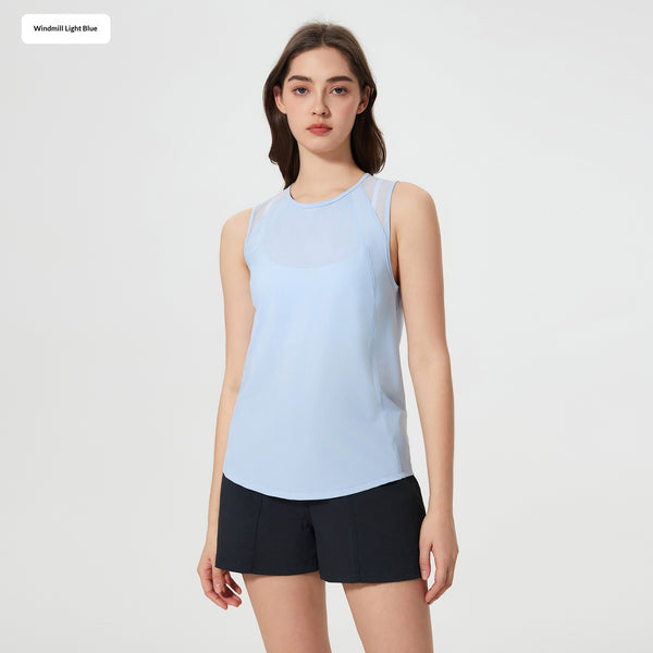 Musculosa Deportiva Transpirable con Diseño Calado