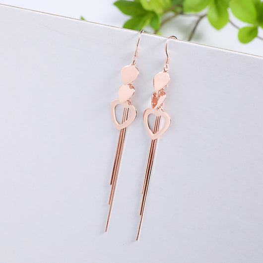 Aretes Largos con Borla Estilo Coreano - Gancho para Oreja Elegante - Image 10