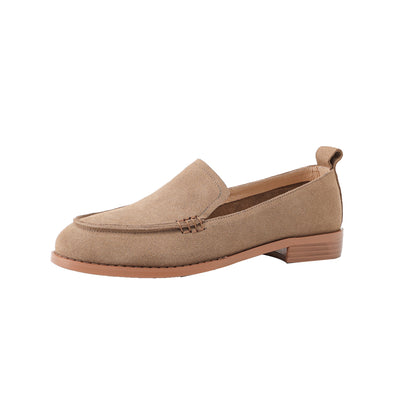 Zapatos Planos Mujer Otoño con Tacón Grueso y Punta Baja - Image 5