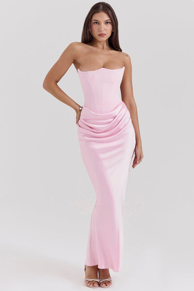 Vestido Largo Tubo Escotado Elegante para Fiestas y Eventos - Image 29