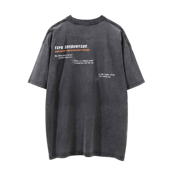 Playera Estampada Calavera Demonio para Hombre