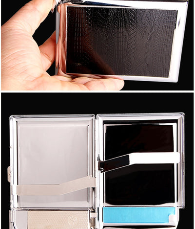 Estuche Premium para Cigarrillos en Cuero con Encendedor Resistente al Viento - Image 11
