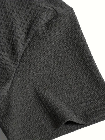 Camisa Casual de Manga Corta Holiday Leisure sin Arrugas para Hombre - Image 34