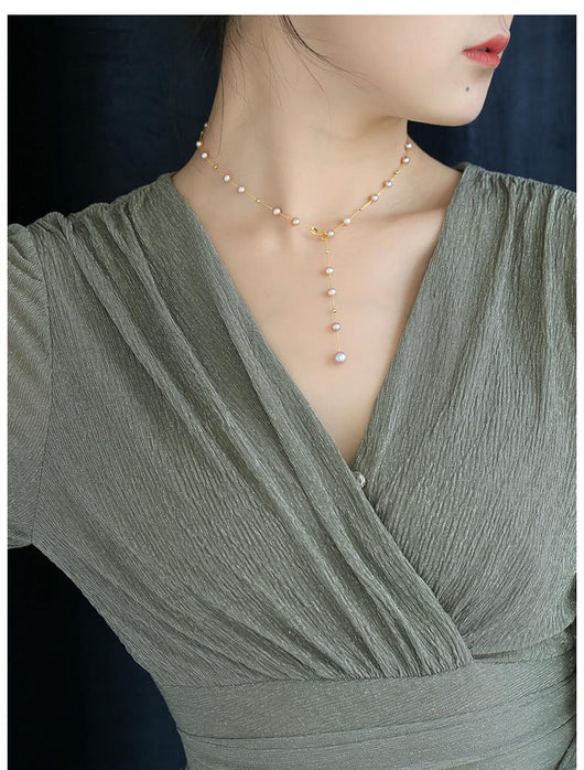 Collar de Perlas de Agua Dulce Gypsophila - Image 8