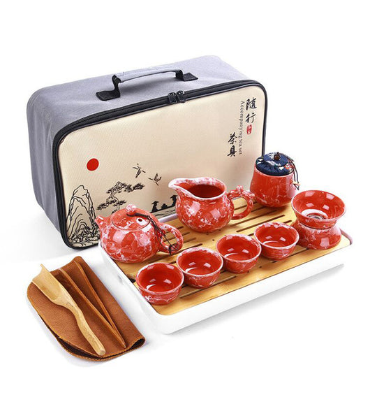 Juego de Té Kung Fu de Cerámica Marmolada con Logo Personalizado - Image 5