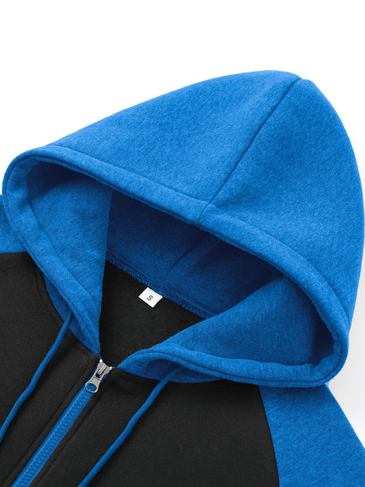 Sudadera con Capucha Raglan Bicolor para Hombre - Casual y Deportivo - Image 35